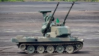 【陸上自衛隊】87式自走高射機関砲 Oerlikon KDA 35mm機関砲｜Japans Army Type 87 SelfPropelled AntiAircraft Gun JGSDF [upl. by Barnet414]