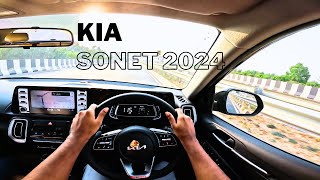 POV Drive  2024 KIA SONET HTX FACELIFT TURBO DCT  Bangalore [upl. by Khalid150]