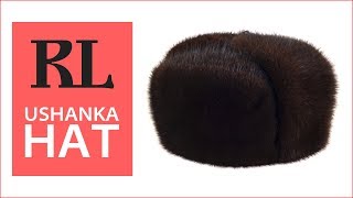 Muskrat Fur Winter Trapper Hat [upl. by Ahtekal]