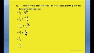 Clase 218  Ejercicio 17 Transformar denominadores negativos a positivos CURSO DE FRACCIONES [upl. by Caldwell24]