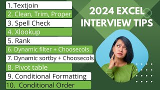 Excel Interview Tricks 2024  Mastering 10 essential functions excel exceltricks [upl. by Acinok882]