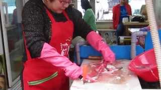 Skinning of live eels [upl. by Materse807]