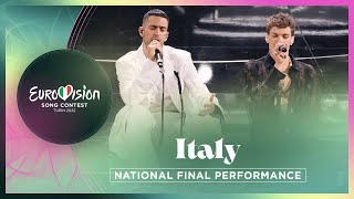 Mahmood amp BLANCO  Brividi  Italy 🇮🇹  National Final Performance  Eurovision 2022 [upl. by Meensat]