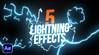 Create Lightning amp Energy Effects in 5 Steps  After Effects Tutorial [upl. by Anerbas]