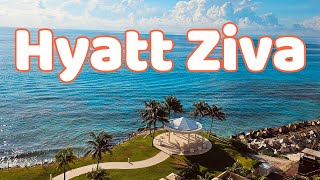 Hyatt Ziva Cancún All Inclusive Hotel  Corner Suite Ocean Front Room Tour 墨西哥坎昆 全包酒店 [upl. by Yekcor]