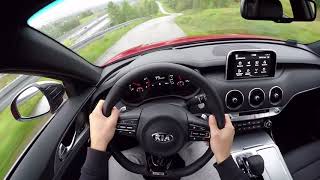 2017 Kia Stinger 20 TGDI 255 HP POV Drive [upl. by Gadmon8]