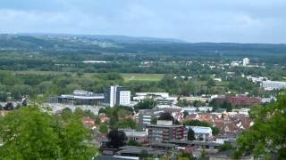 Ravensburg  Weingarten im Schussental am Feiertag dem 30052013 von der Veitsburg aus gesehen [upl. by Andromada]