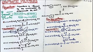 Synthetic polymers  condensation polymerisation  polyurethane  MSc chemistry [upl. by Derwin70]