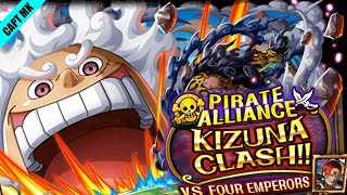 OPTC  KIZUNA CLASH Vs FOUR EMPERORS 10★ QCKPSYINT [upl. by Coraline702]