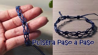 ¡HAZLA TU MISMO Pulsera a Macrame MUY FÁCIL  paso a paso [upl. by Sitnik]