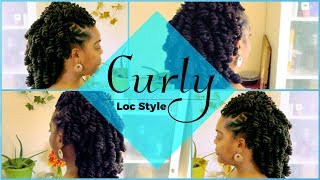 Loc Tutorial 6  Curly Loc Style [upl. by Dielle]