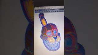 Spring Bonnie ITP casco completado fnaf cosplaycostumes fnaflore cosplayideas bonnie [upl. by Nellahs288]