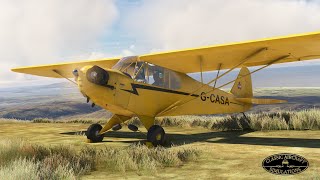 Bush Flying in the Classic Aircraft Simulations Piper J3 Cub  Microsoft Flight Simulator [upl. by Kris213]