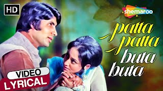 Patta Patta Buta Buta  HD Lyrical  Ek Nazar  Amitabh Bachchan Jaya Bahaduri  Lata Mangeshkar [upl. by Neron]