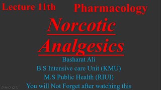 Opioid Or Narcotic Analgesics😨 In Urdu  Lec 11th  Pharma In Urdu Bs And Diploma  Basharat Ali [upl. by Nytnerb]