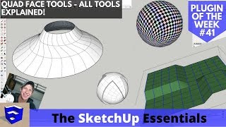 Quad Face Tools for SketchUp  Organic Modeling UV Mapping and More  Plugin of the Week 41 [upl. by Eniledam]