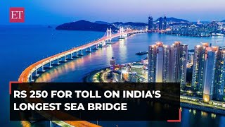 Mumbai Trans Harbour Link Toll of Rs 250 for a single trip on India’s longest sea bridge [upl. by Eseneg]