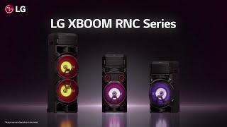 LG XBOOM RNC Series  The Ultimate Party Speaker l LG [upl. by Kcirrad]