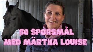 Märtha Louise  50 spørsmål 18⁵ [upl. by Christi]