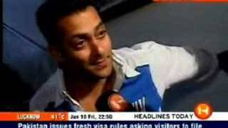 Salman Khan  Ali Larter interview 2005 Marigold movie [upl. by Nerad]