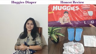 Huggies diaper review  Huggies wander pants diaper review  baby diaper honest review [upl. by Nnairrehs]