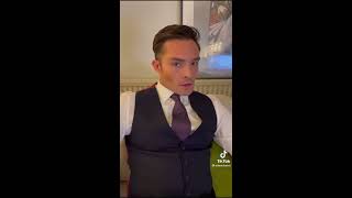 Ed Westwick on TikTok “ I’m Chuck Bass ” 2021  Screen Runway [upl. by Leilah]