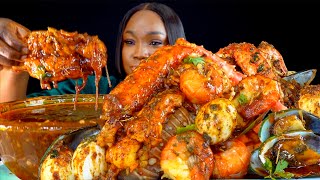 KING CRAB SEAFOOD BOIL MUKBANG  DESHELLED  SEAFOOD BOIL MUKBANG  Seafood  Mukbang [upl. by Netsirc919]