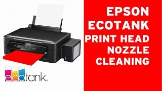 Epson ECOTANK print head cleaning clogged nozzles 🛠💉 [upl. by Noiram808]