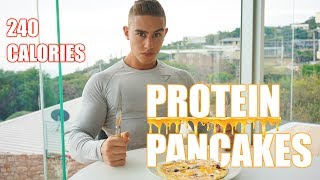 The Best Protein Pancake Recipe  LOWEST CALORIES Zac Perna [upl. by Ydda651]