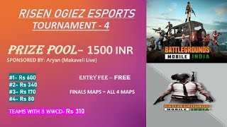 RISEN OGIEZ SUMMER CUP TOURNEY FINALS  miramar bgmilive [upl. by Esiled]