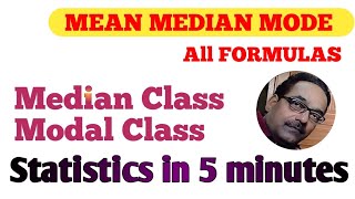 STATISTICS IN 5 MINUTES  CBSE EXAMS 24 CLASS 10 MATHS  ALL FORMULAS RajeshTutorials [upl. by Poulter270]