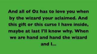 The Wizard and I Lyrics  Wicked [upl. by Elwira]