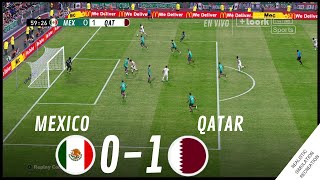 MEXICO vs QATAR 01 HIGHLIGHTS  Video Juego Simulación amp Recreación [upl. by Renard376]