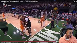 FlightReacts Milwaukee Bucks vs Phoenix Suns Full GAME 6 Highlights  2021 NBA Finals [upl. by Ivah730]