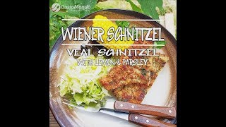 Wiener schnitzel recipe breaded veal schnitzel  Gustomondo [upl. by Grevera]