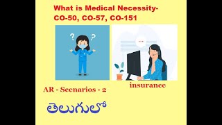 AR ALL SCENARIOS MEDICAL NECESSITY USHEALTHCARE TELUGU MEDICAL BILLING US HEALTHCARE TELUGULO [upl. by Novello500]