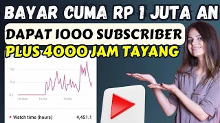 Cara Cepat Monetisasi Youtube Satu Minggu Dapat 1000 Subscriber dan 4000 Jam Tayang [upl. by Shepp144]