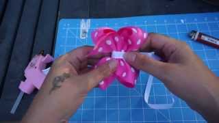 Step 2  How to Make a Boutique Bow Single Layer with Artemis in Love  Lesson 2 [upl. by Balfore826]