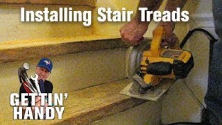 How to Fix and Retread Stairs [upl. by Acireit]