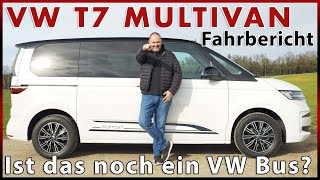 Volkswagen VW T7 Multivan 20 l TDI  Ist das noch ein VW Bus Test Probefahrt Review Deutsch 2024 [upl. by Nimocks]