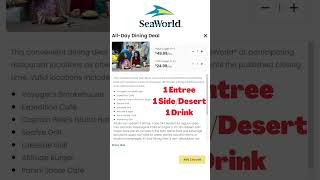 All Day Dining Change seaworldorlando [upl. by Airamahs]