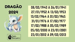 DRAGÃO 2024  HORÓSCOPO CHINÊS  DRAGÃO É A ESTRELA DO ANO [upl. by Salvay]