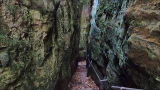 Virtual Walk  A Stomp Down The Devils Chimney  Bonchurch Landslip  Isle Of Wight  November 2021 [upl. by Annoyek]