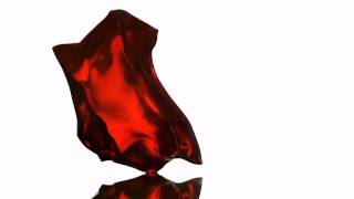 Gelatin cubes dropped onto solid surface High Speed Video 6200 fps [upl. by Eirrehs964]