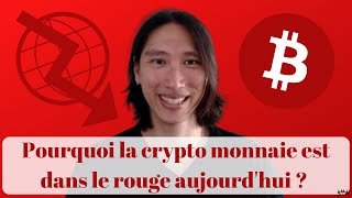 Crypto News  Pourquoi la crypto monnaie chute aujourd’hui  Le Bitcoin BTC encore sous les 17000 [upl. by Oreves]