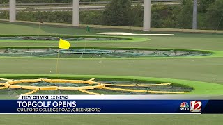 New Topgolf opens in Greensboro [upl. by Neelat]