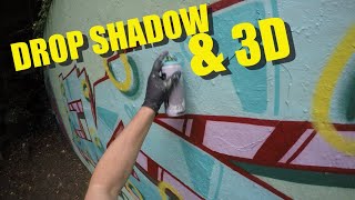 Graffiti 2024  Drop Shadow amp 3D Piece [upl. by Lia]