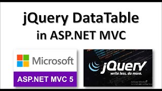 How to Integrate jQuery Datatable in ASPNET MVC  C  Razor [upl. by Lyrrad]