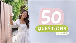 50 Questions with Andi Manzano  House Tour [upl. by Yhtir]