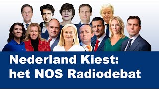 Het volledige NOS Radiodebat  NPO Radio 1 [upl. by Alver]